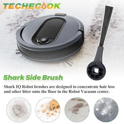 Shark Side Brushes Replacement Compatible for Shark Robot Vacuums New