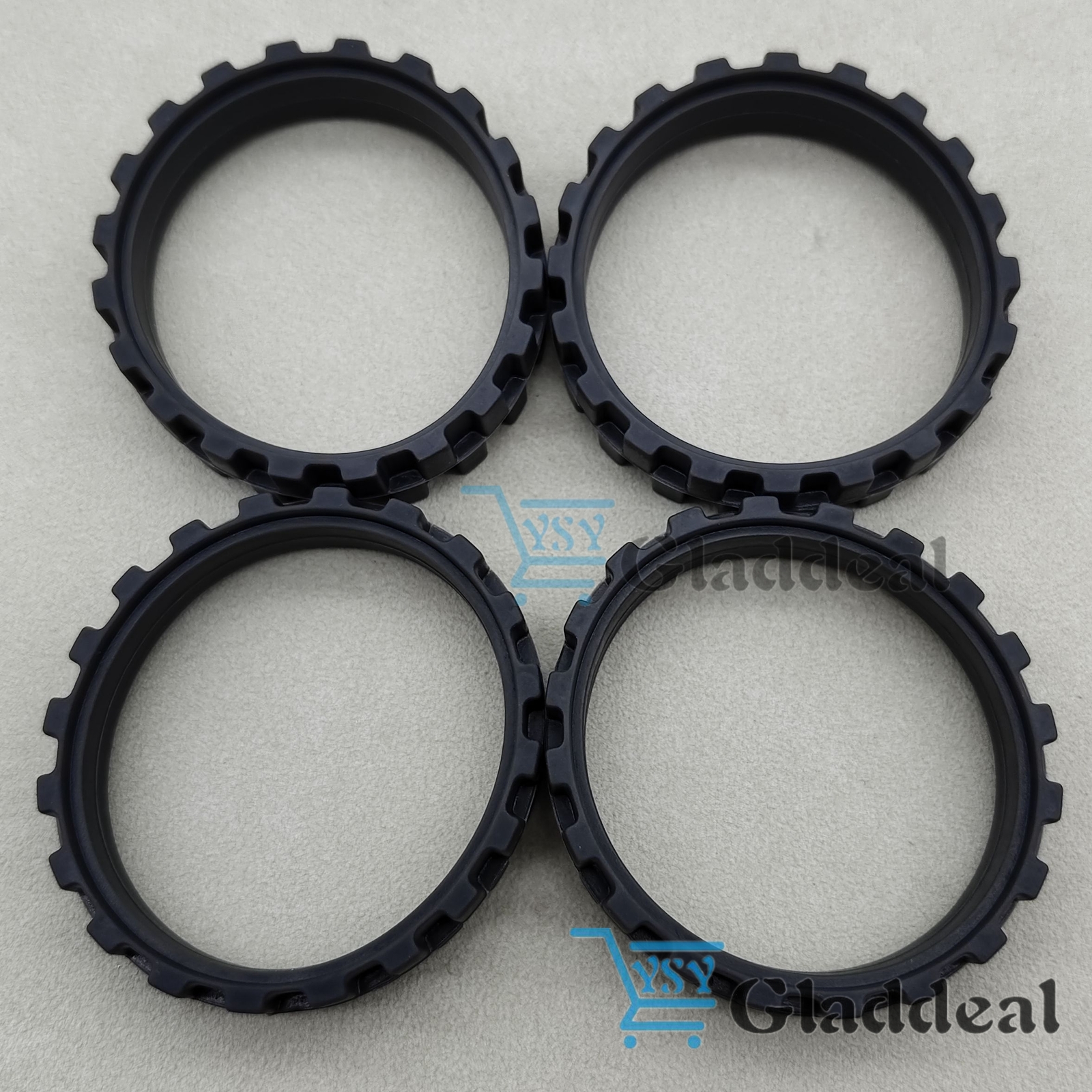 4X Vacuum Robot Tires for Irobot Roomba Wheels Series 5/6/7/8/9/I7 S9+ Anti-Slip
