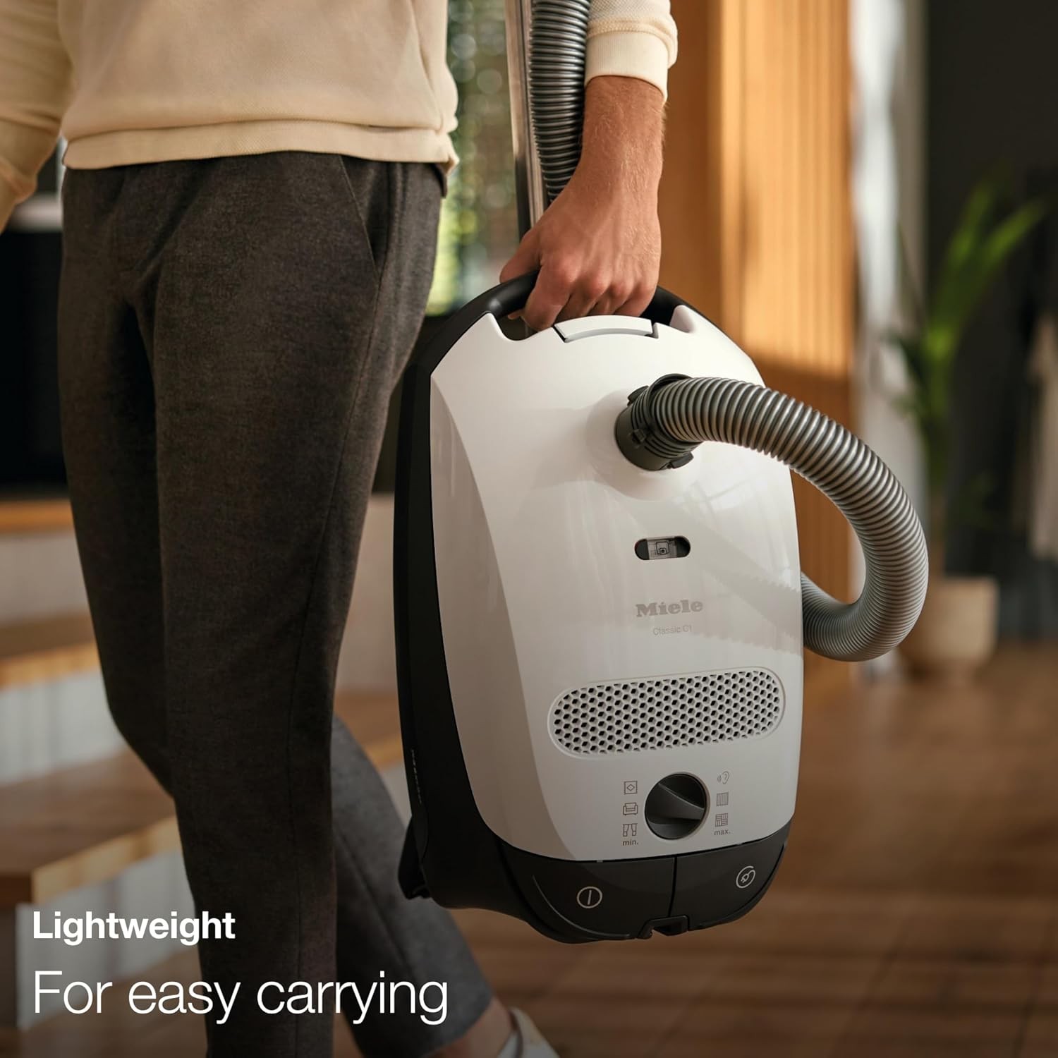 Miele Classic C1 Pure Suction PowerLine Graphite Gray Canister Vacuum Cleaner