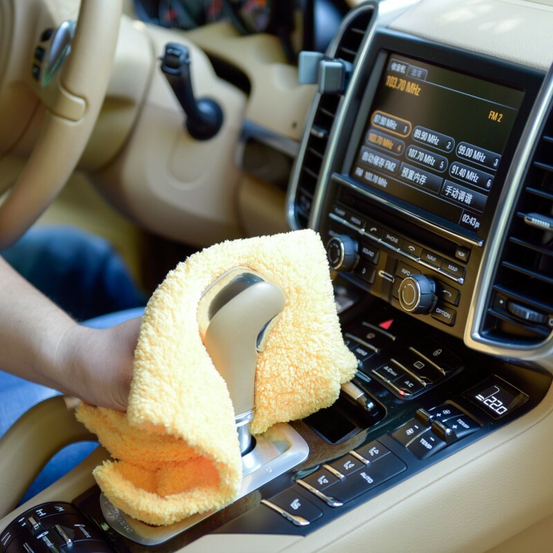 6 Pcs Edgeless Ultra Plush Microfiber Car Drying Towels Wash Buffing Detailing