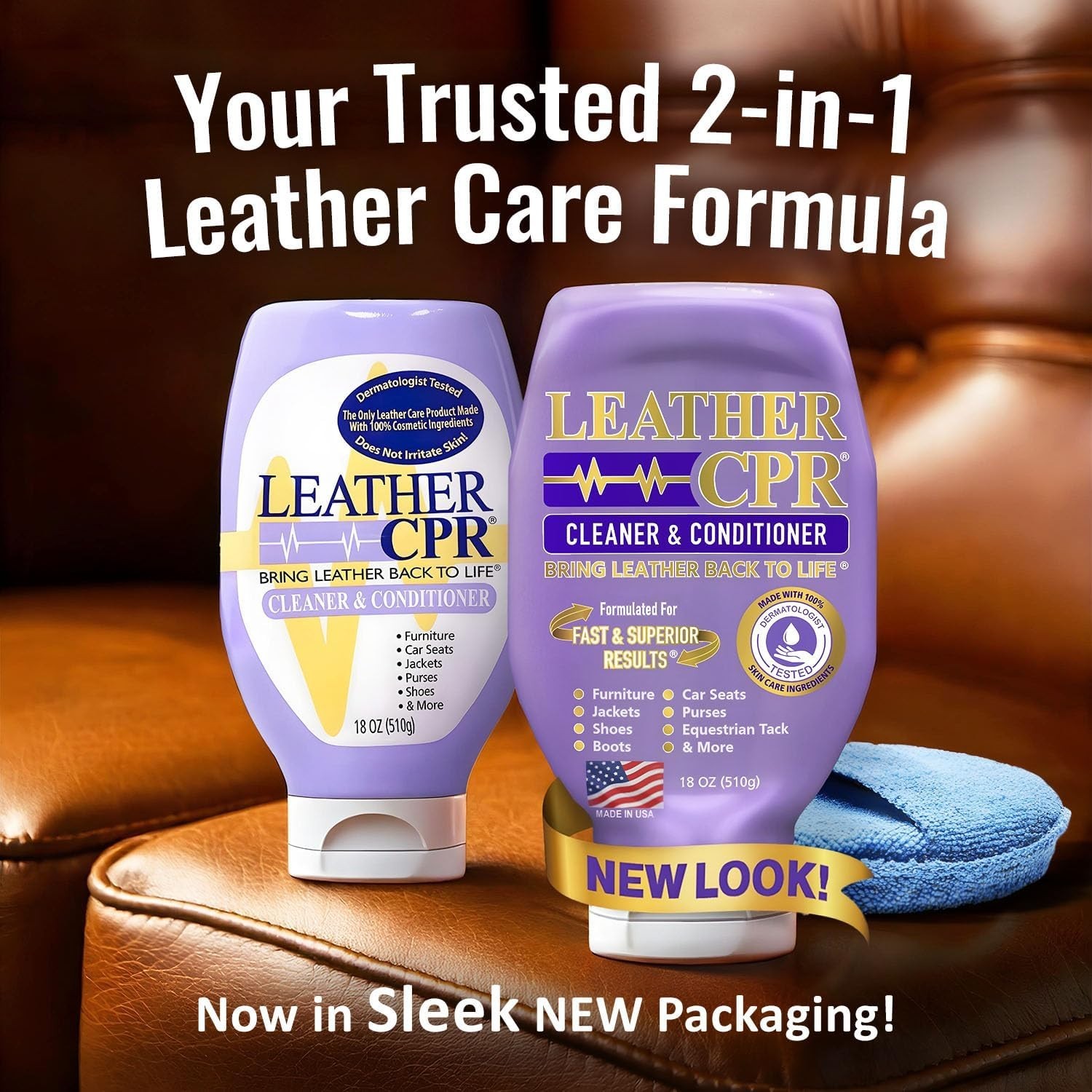 Leather Cleaner & Conditioner 18oz – Furniture, Car Seats
