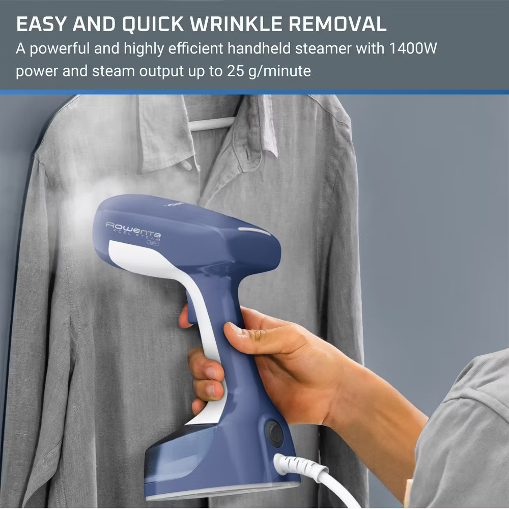 Rowenta X-Cel Easy Garment Steamer Blue