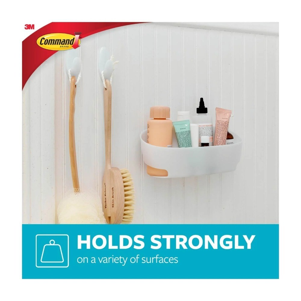 Bathroom Set with Soap Dish Holder and 2 Adhesive Hooks