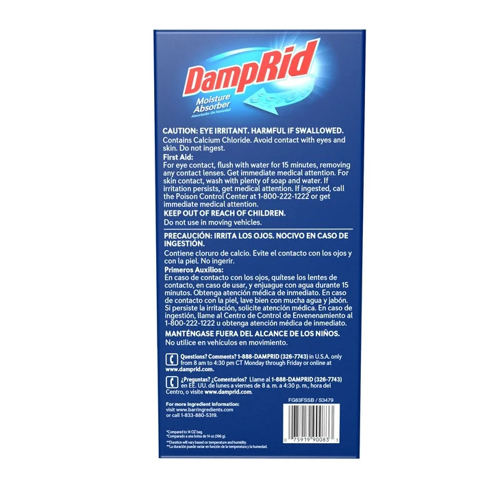 3-Pack DampRid 15.4 Oz. Fresh Scent Hanging Moisture Absorber