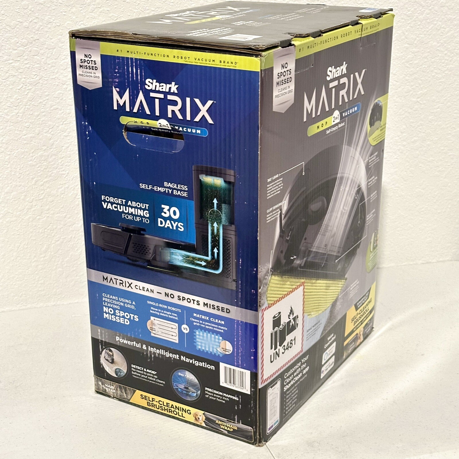 Shark MATRIX 2-in-1 Mop & Vacuum Self-Empty Robot (UR2450WS)