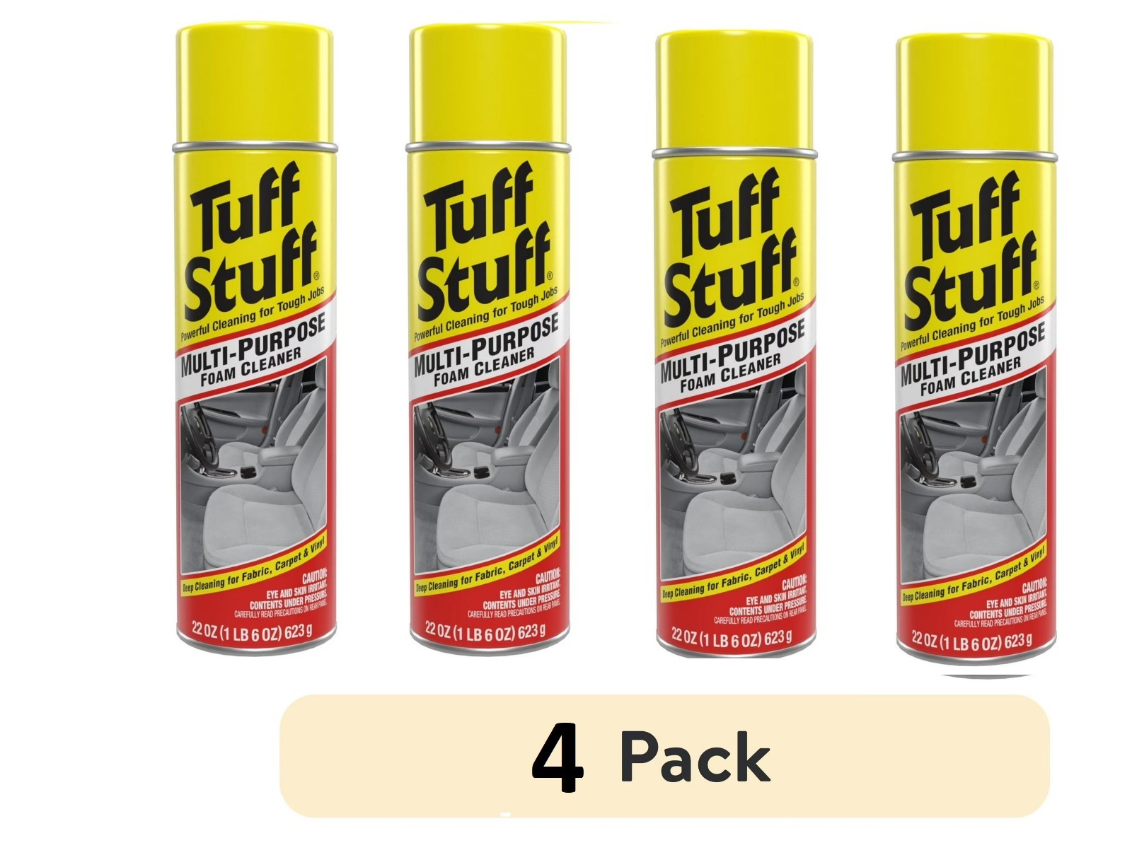 Tuff Stuff Foam Cleaner 22 oz Multi Purpose Auto Detail 4 Pack