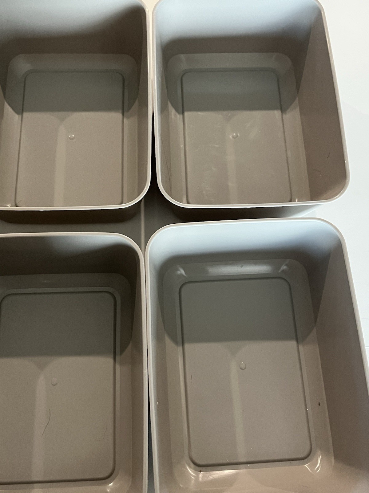 Brightroom-branded storage container with a grey, stackable plastic (set Of 6)