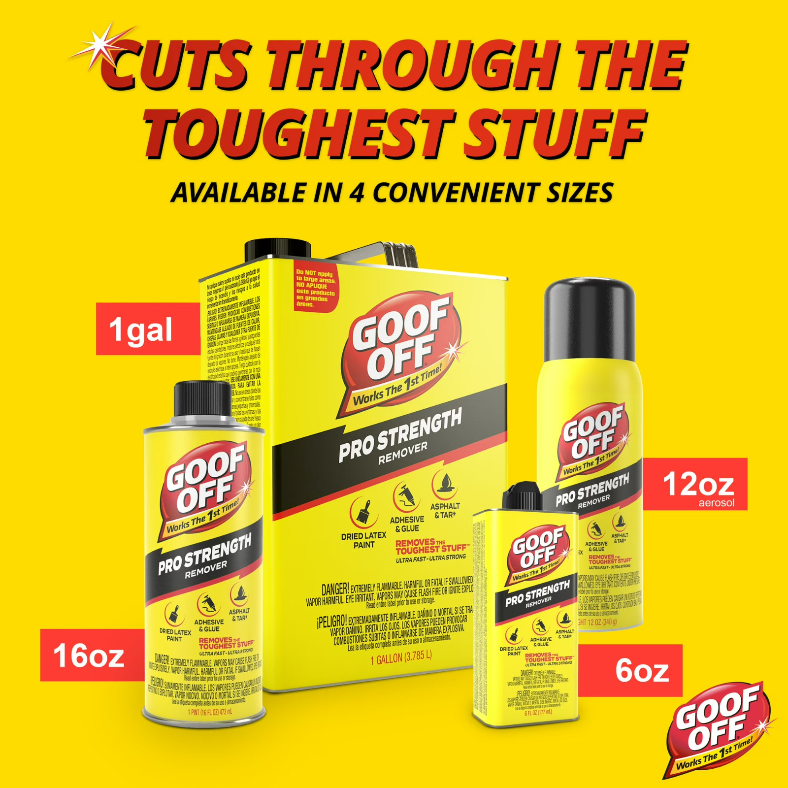 Goof Off Professional Strength Remover , 16 fl. oz.
