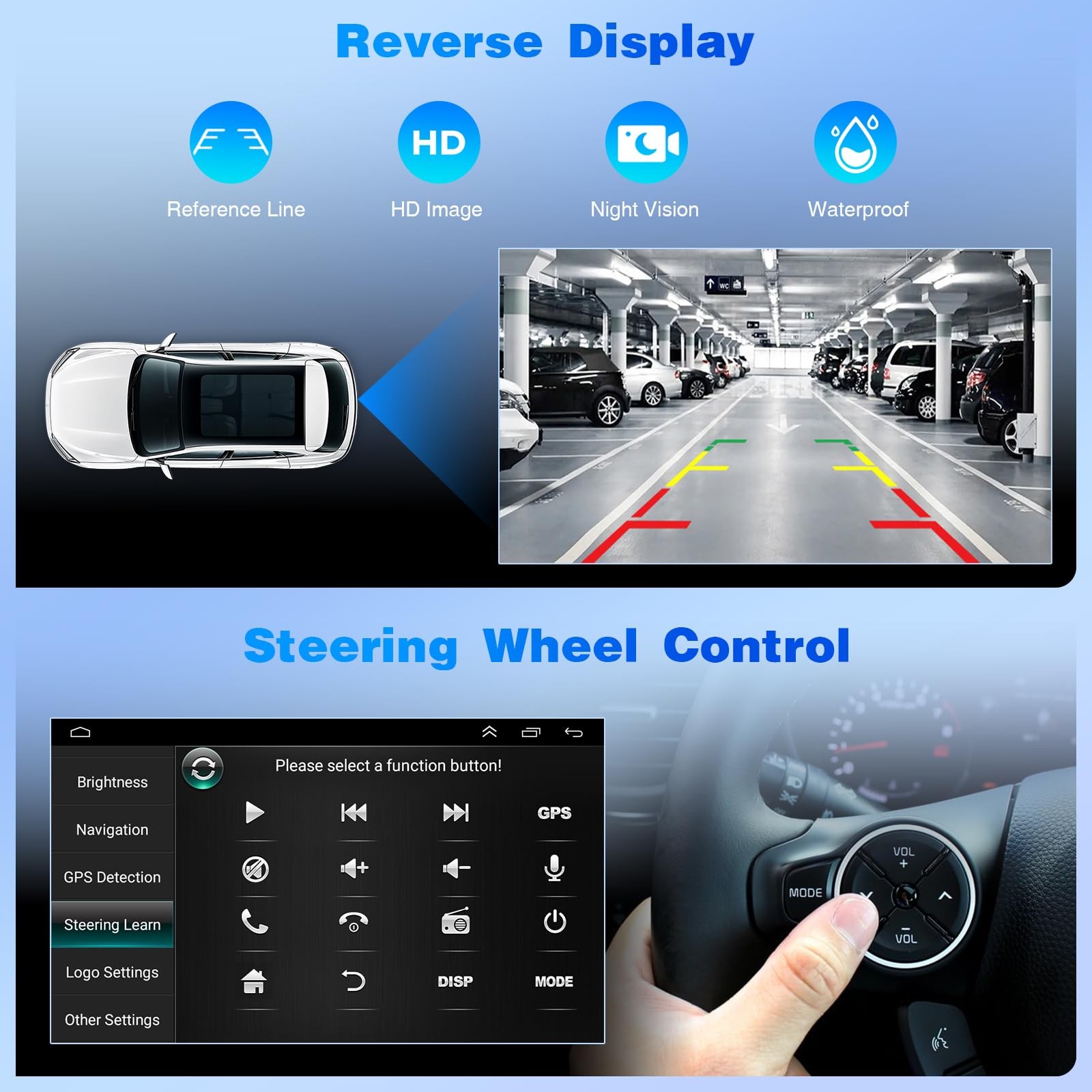 Double Din Stereo for Toyota Corolla 2009-2013 9.7 Touch GPS WiFi BT Backup Cam