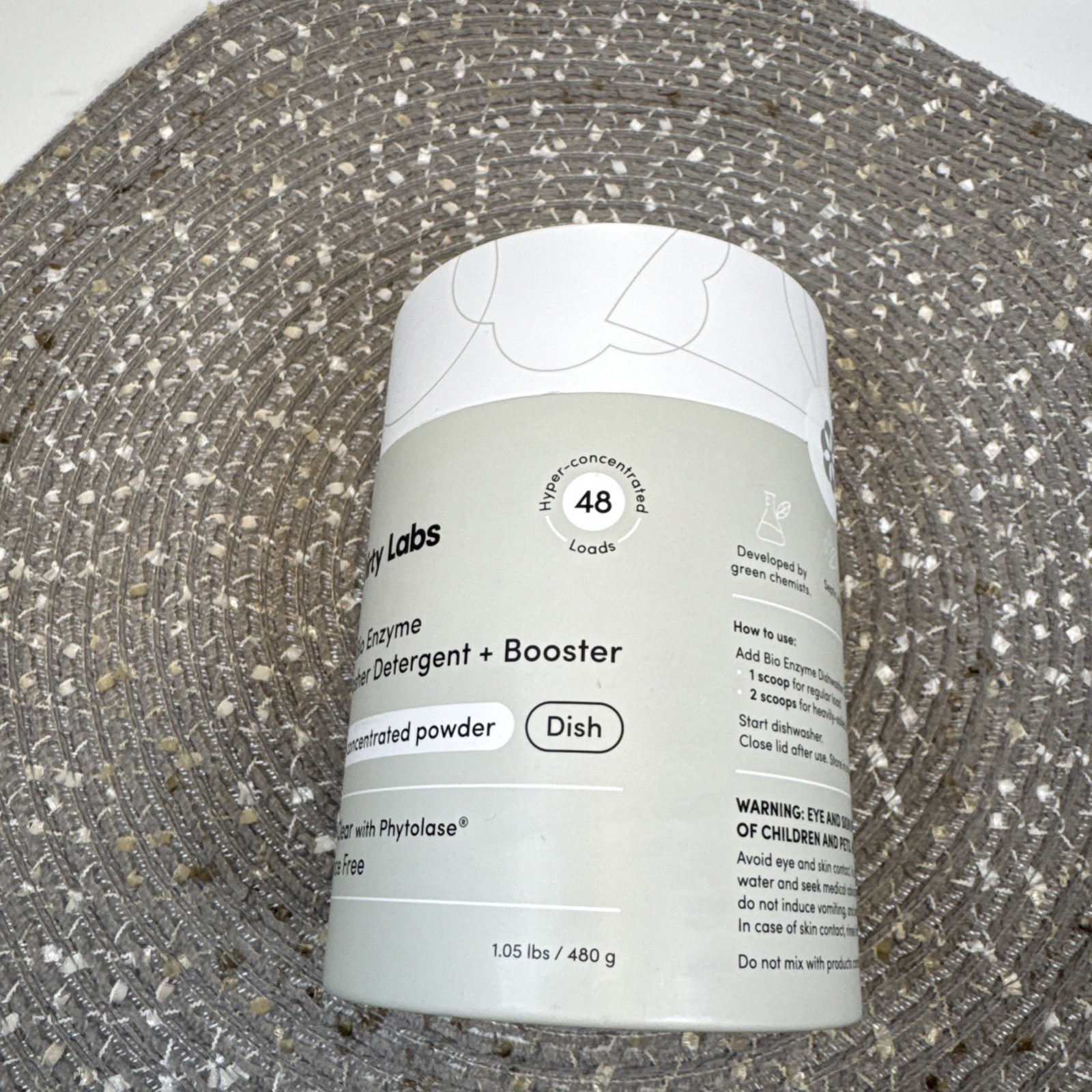 Dirty Labs Dishwasher Detergent & Booster Scent Free 48 Loads (1 lb)