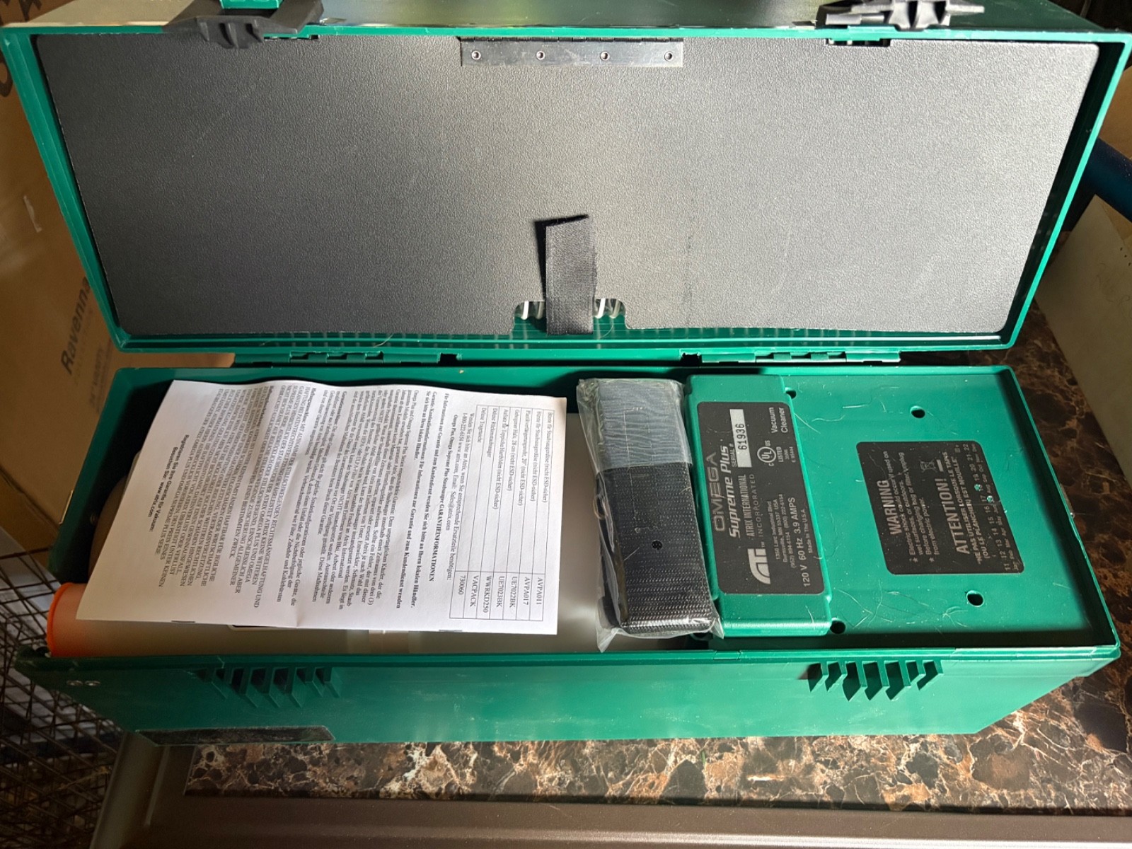 Omega Supreme Plus Ateix HEPA vacuum