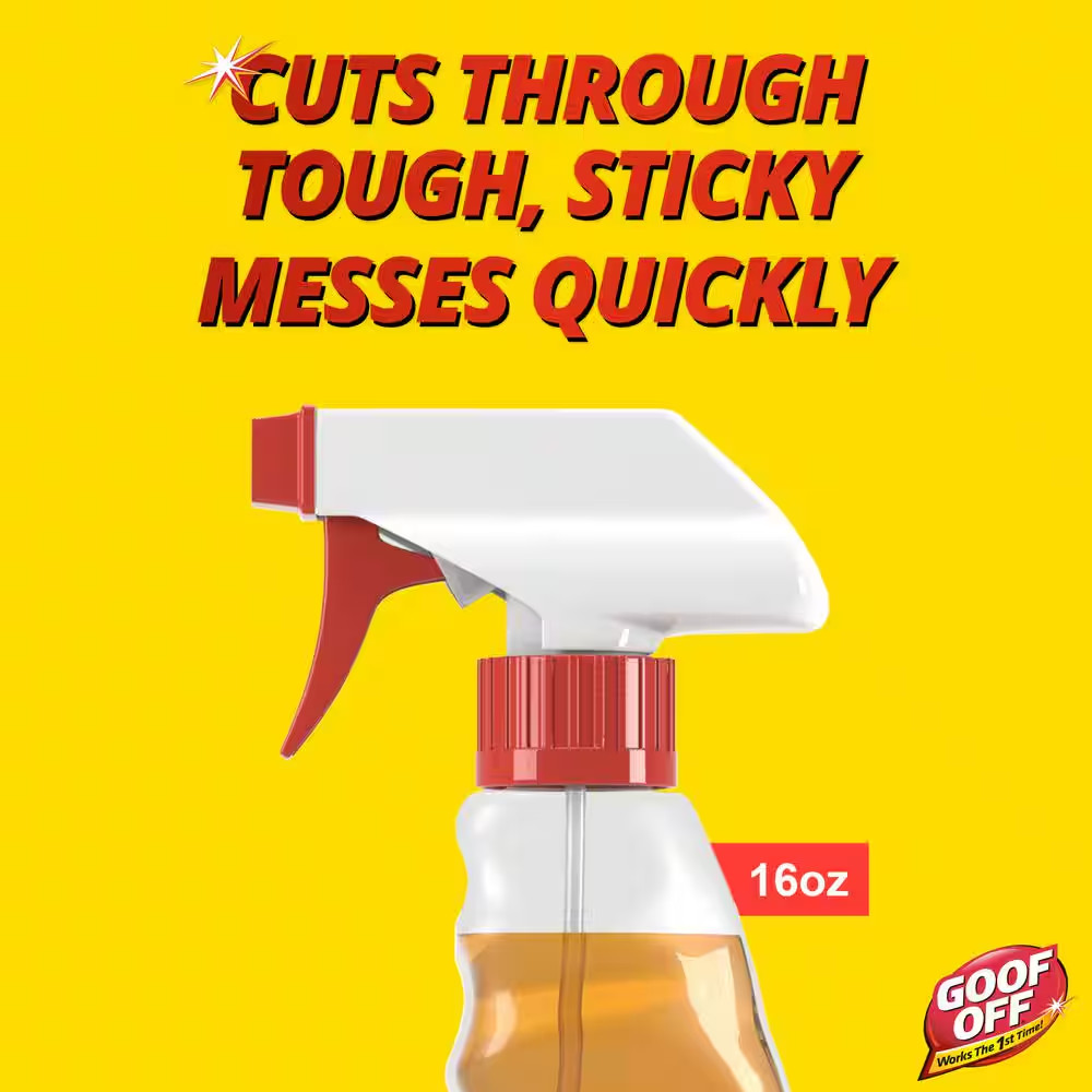 16 Oz. Adhesive Gunk Remover, Trigger Spray Bottle