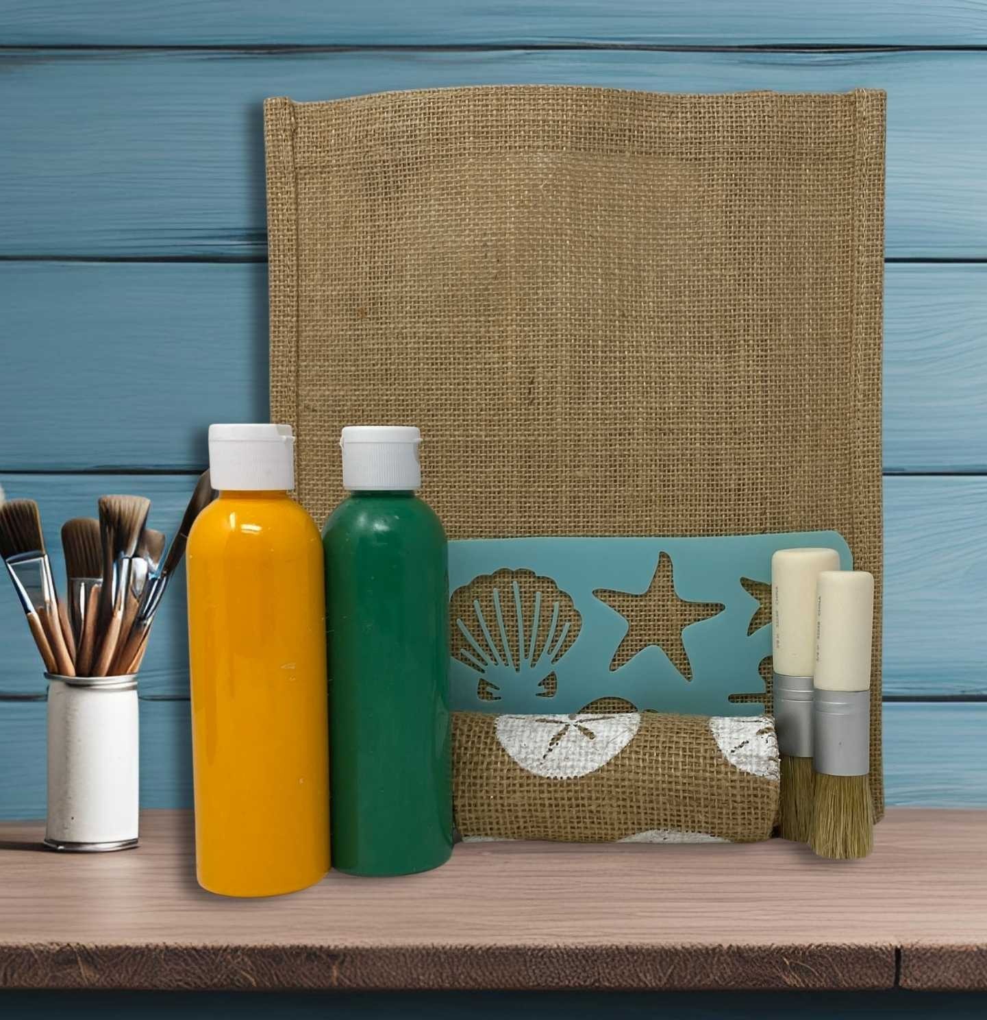 Jute Burlap Tote Bag with Handles (11 x 9.5 in) Lunch DIY Art Blank Beach