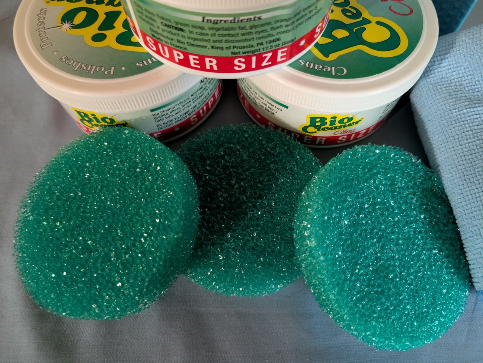 3 Rare Bio Cleaner Clay Multi-Purpose Cleaner 17.5 oz Super Size Citrus scent