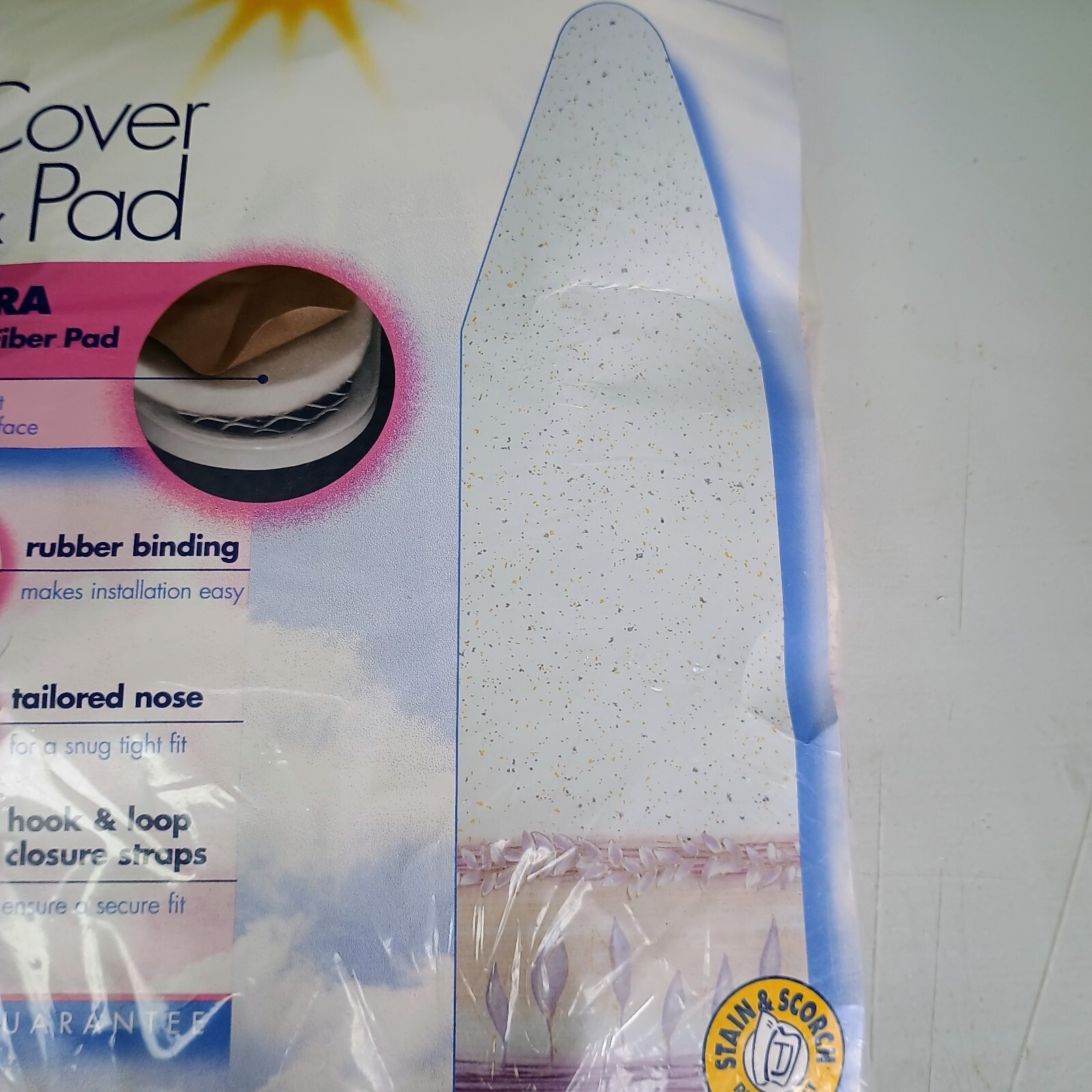 The Clothes Line One Piece Ironing Board Cover & Pad New Sealed