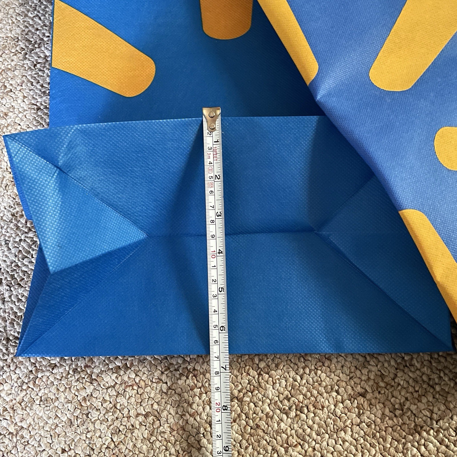 5 Pieces Walmart Reusable Shopping Bag Recycle Groceries Bag Blue