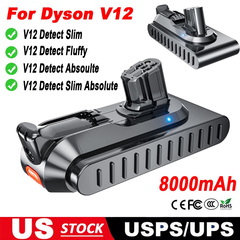 For Dyson V12 Battery Handheld Vacuum Cleaner Absoulte Slim 8.0Ah Battery