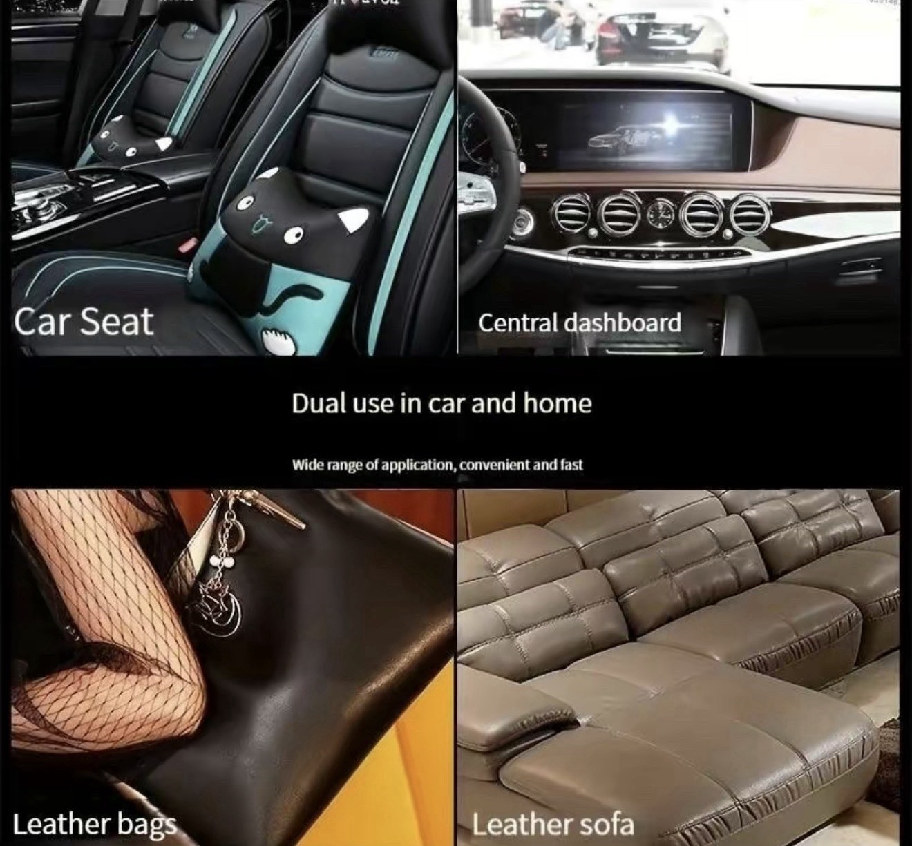 Car Leather Cleaning Cream, Multifunctional Car Leather Care Cream