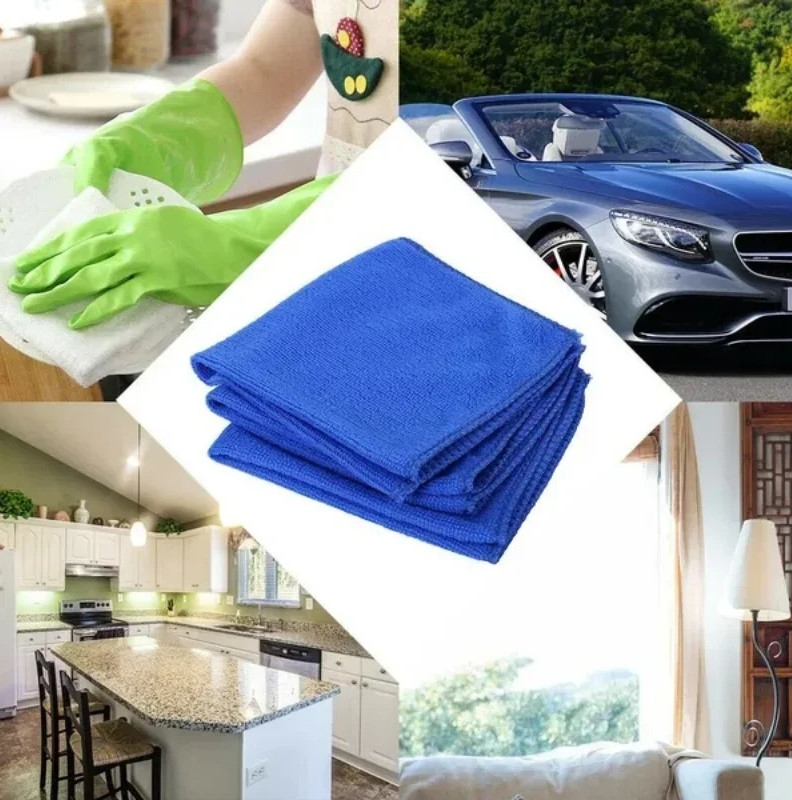 20pcs Microfiber Cleaning Towels for Car Wash & Household Use – NEW