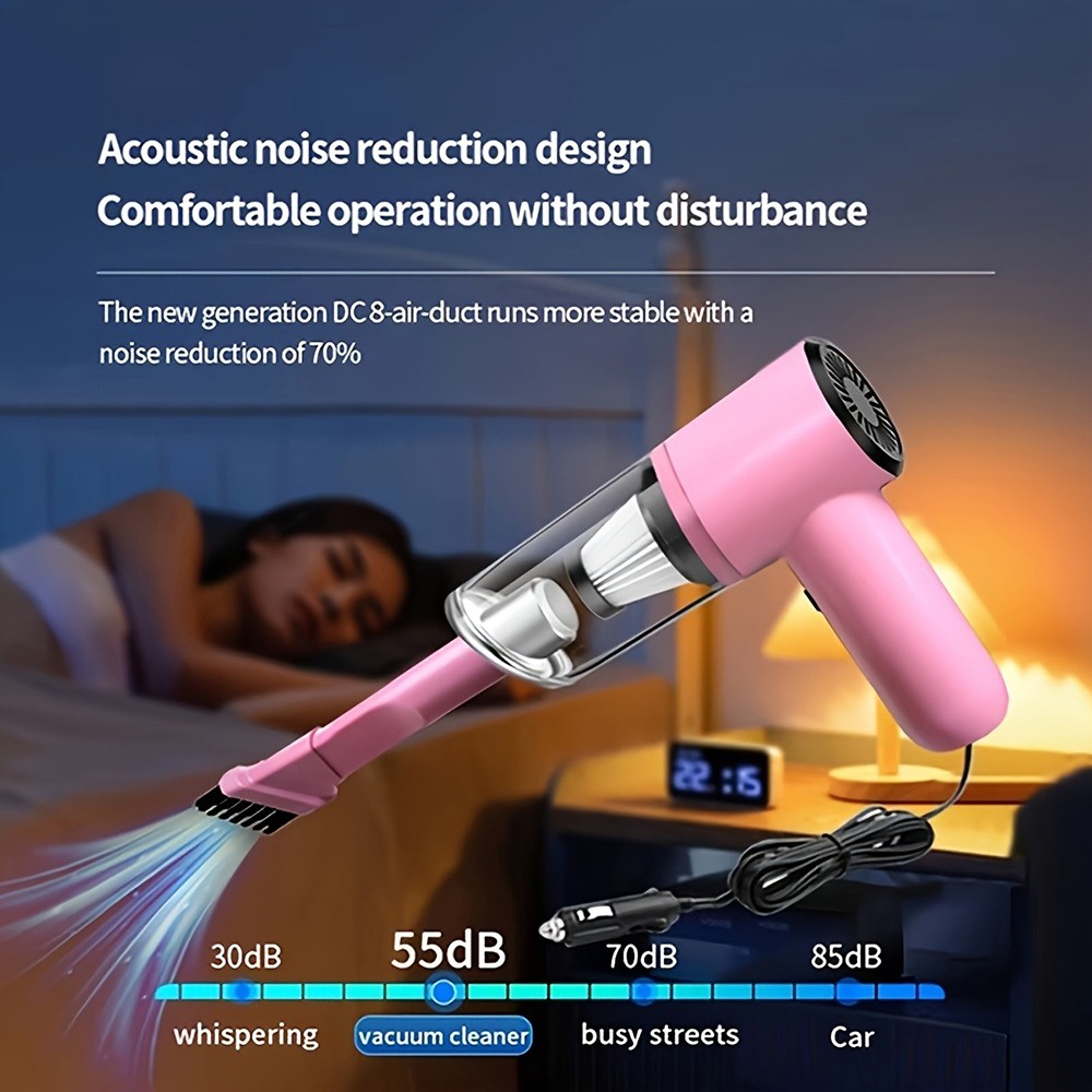 12V 8000Pa High Suction Desktop Vacuum Portable Mini Cleaner for Office Desk Car