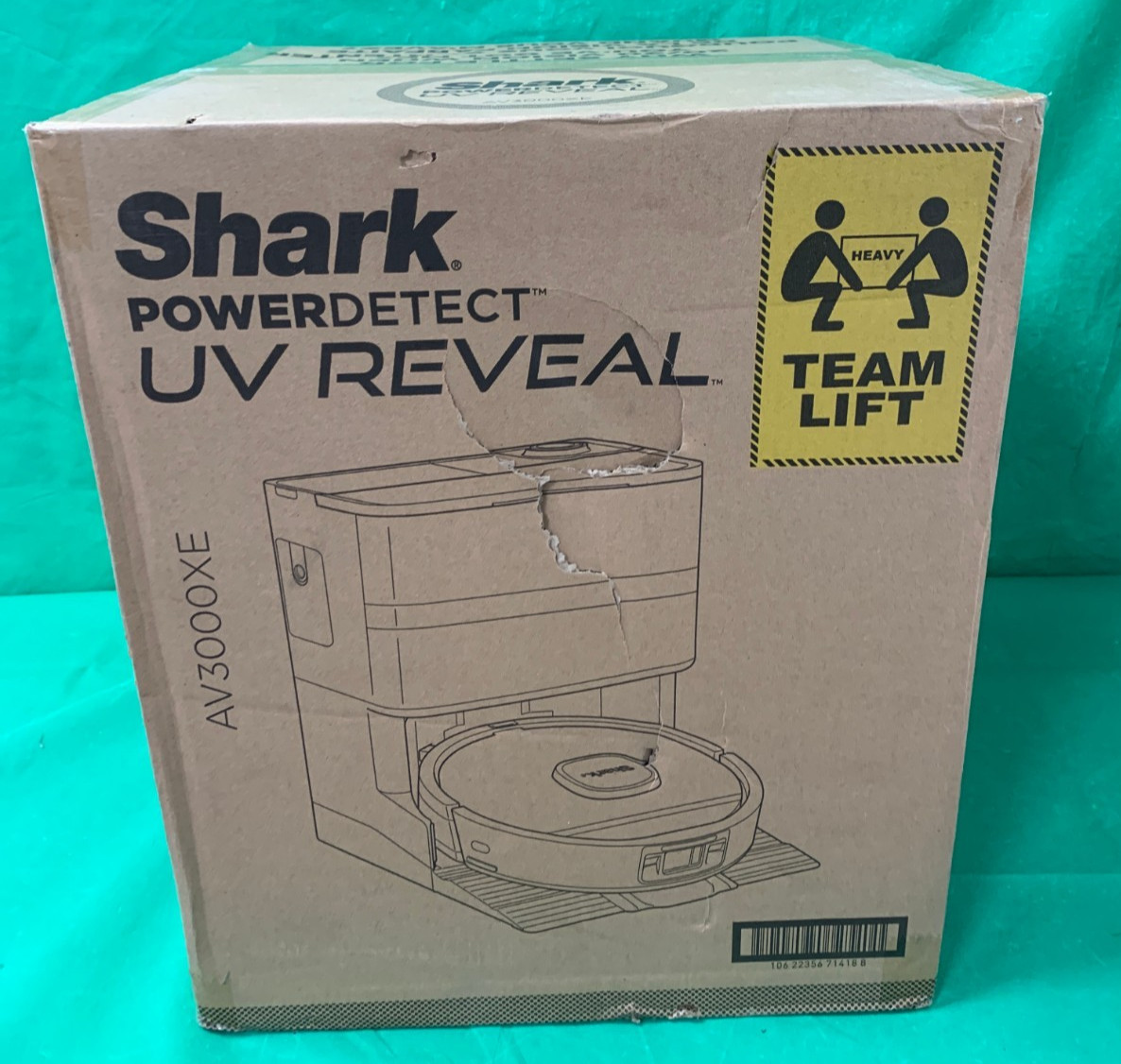 Shark PowerDetect UV Reveal 2-in-1 Robot Vacuum & Mop – White (AV3000XE)