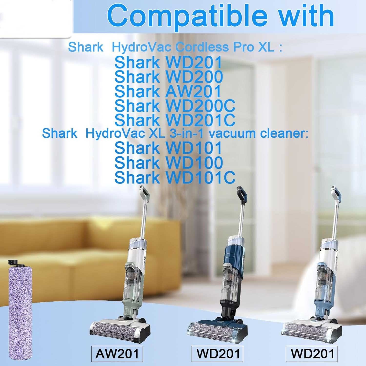 Replacement Brush Roller For Shark WD101,WD201 WD200 For ​HydroVac 3-in-1 Brush