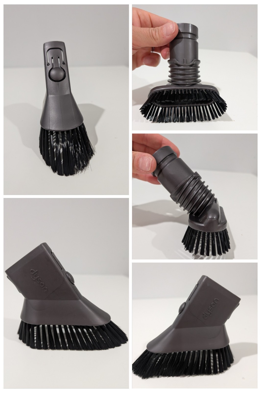 Genuine Dyson Stubborn Dirt Brush & Up-Top Multi-Angle Tool Replacement Set