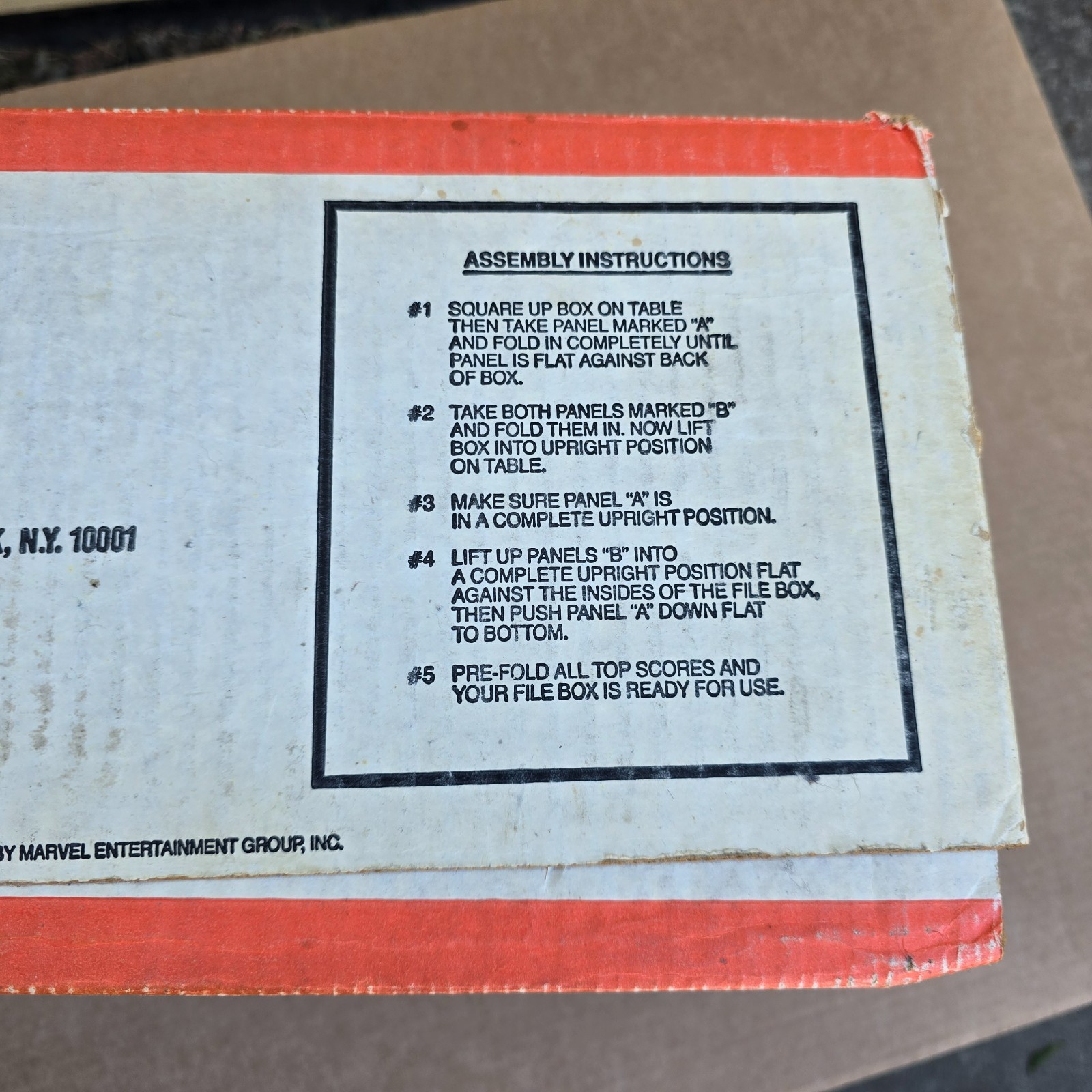 Vintage Marvel Comic Book Collection Storage Box 1989 CMC Wolverine Spiderman