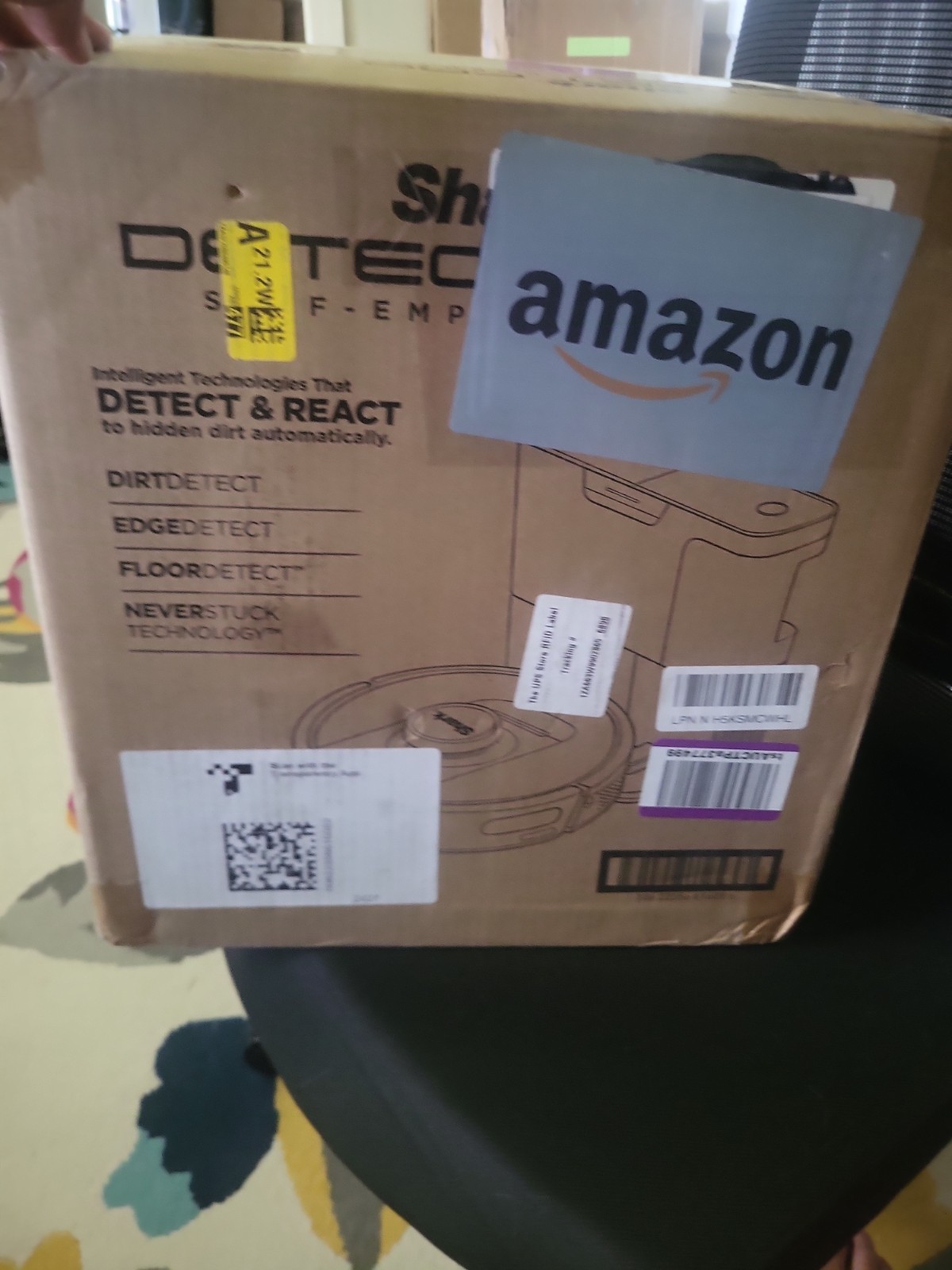 Shark AV2820S PowerDetect Self-Empty Robot Vacuum NeverStuck Technology