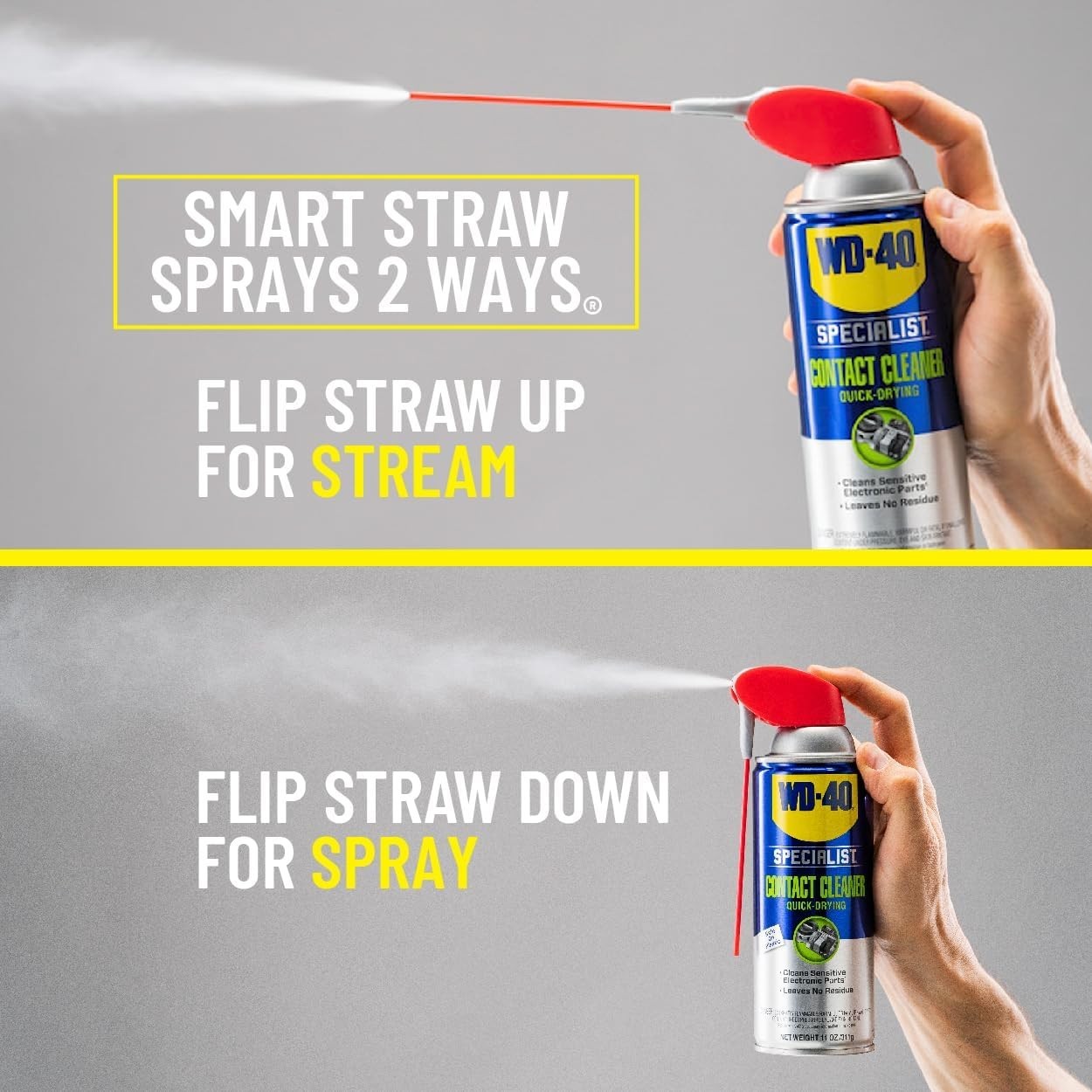 WD-40 Specialist 11 oz. Cleaner Spray with Smart Straw – Residue-Free Solution