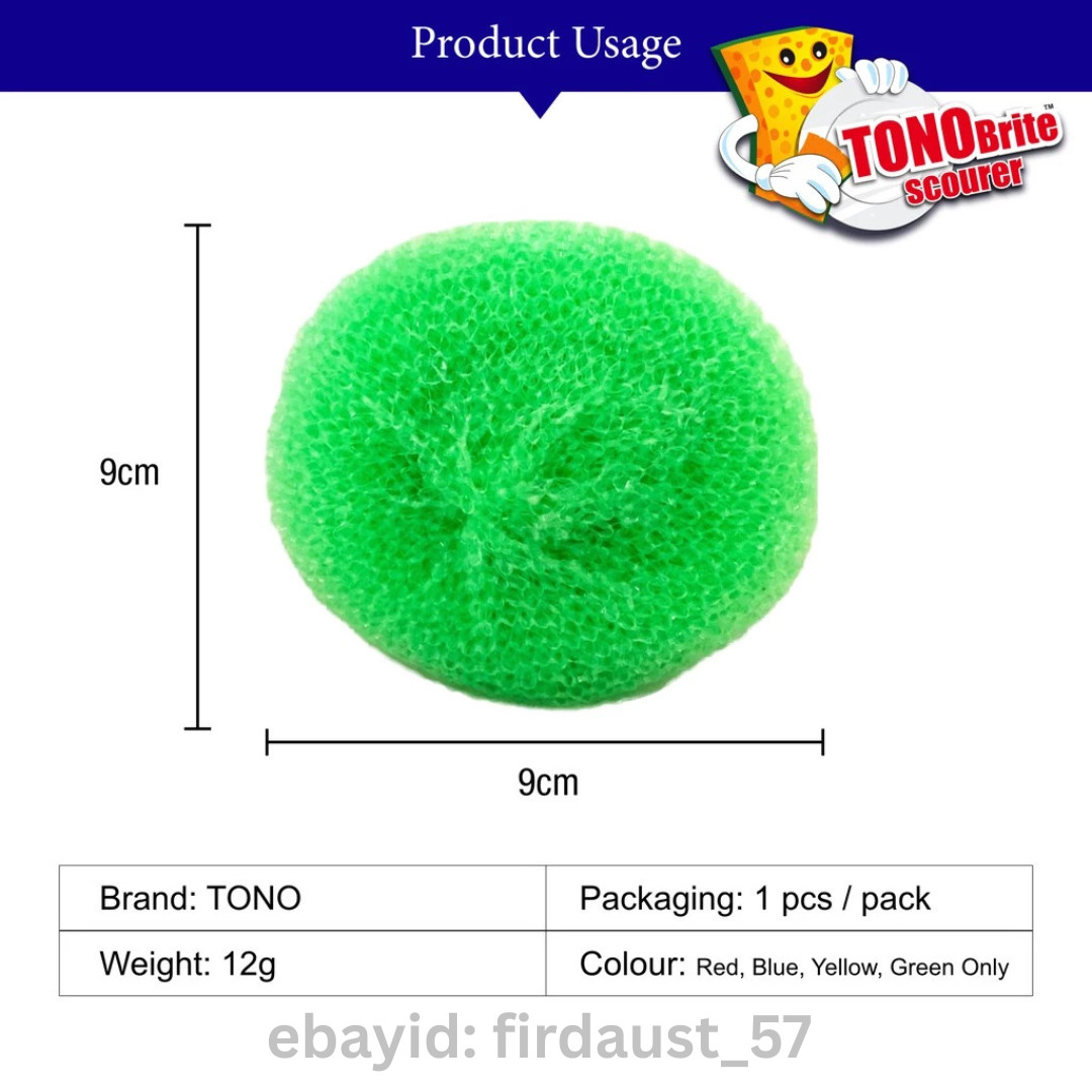 TONObrite Scourer Cleaning Netting Ball Sponge 9cm Kitchen Dishwashing Pad