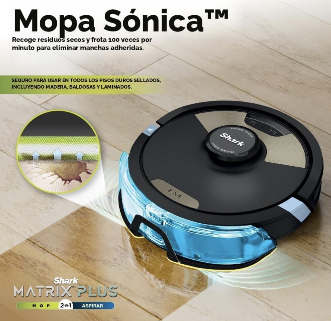 Shark – Matrix Plus 2-in-1 Robot Vacuum & Mop with Sonic Mopping, Matrix Clea…