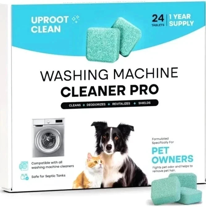 Uproot Clean Washing Machine Cleaner Tablets – 24 Pack