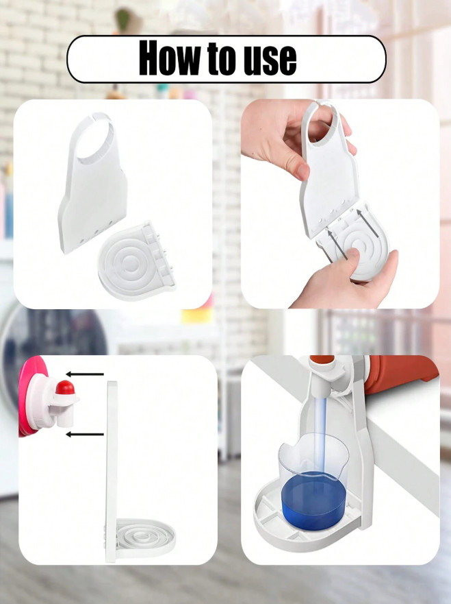 1Pcs Laundry Detergent Cup Holder – Foldable & No-Drip Design -NEW