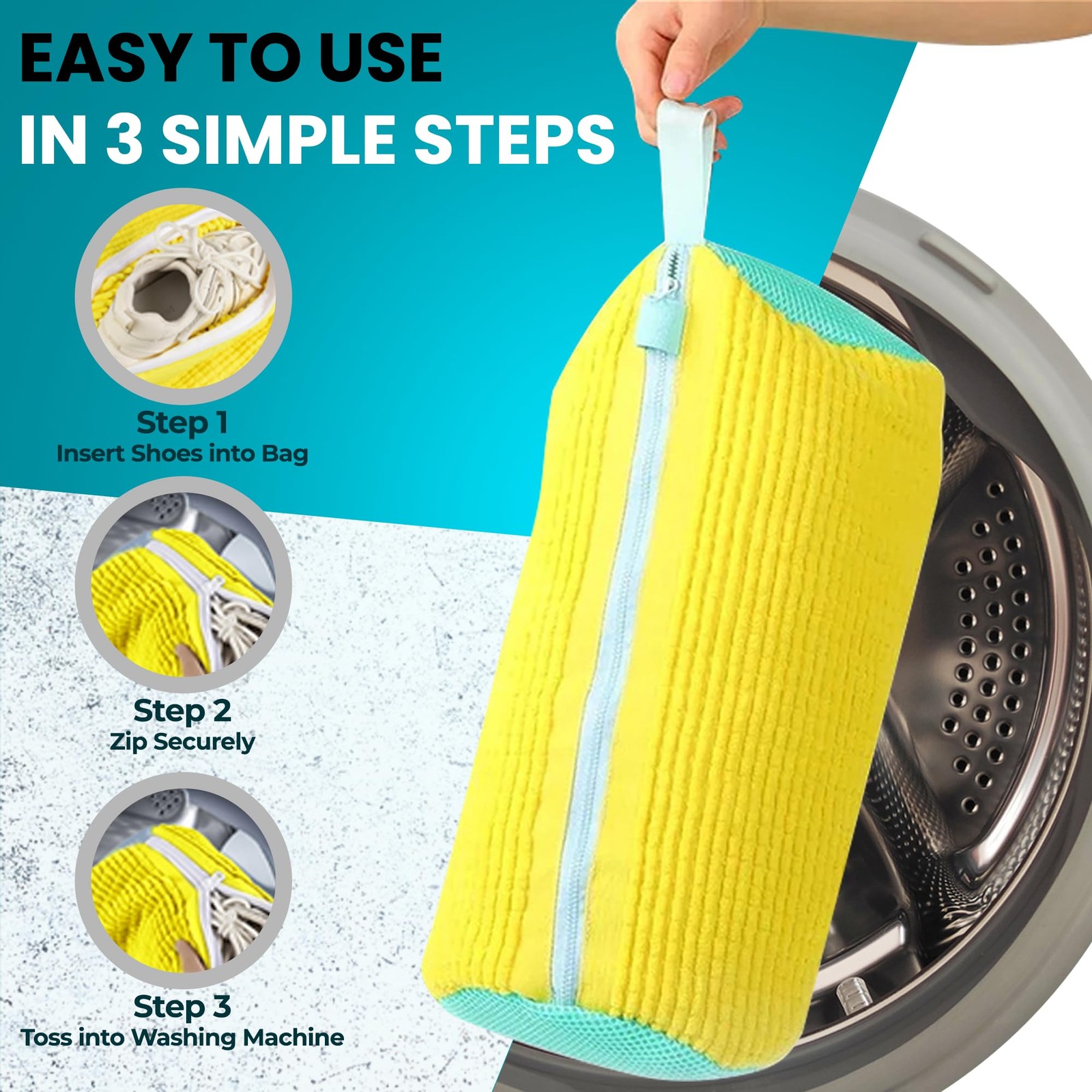 Shoe Washing Machine Bag – 2 Pcs Set – Resuable Shoe Bag for Washing Machine …