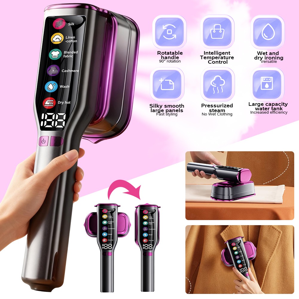Portable Steamer for Clothes, Clothes Steamer Handheld, 1200W 2 in 1 Steam Iron
