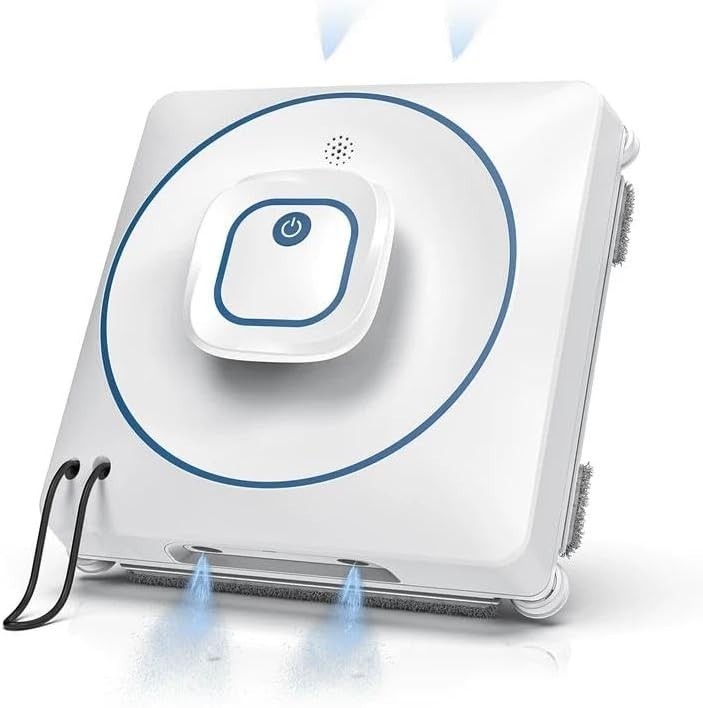Window Cleaner Robot Automatic 8000Pa Suction Auto-Spray Remote Control Glass