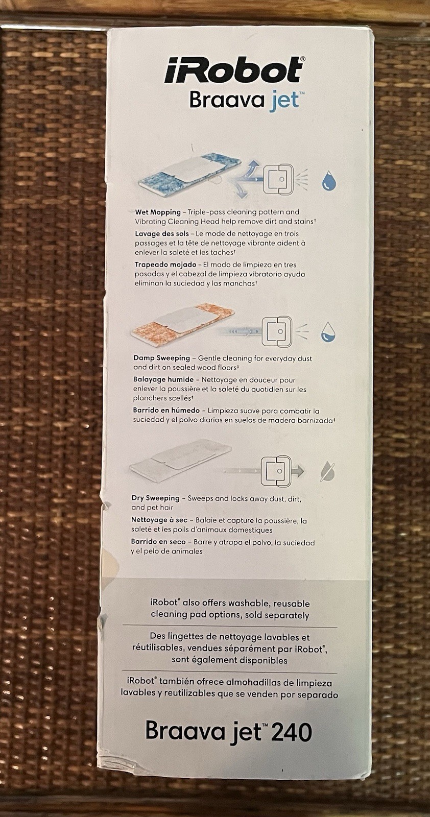 iRobot Braava Jet 240 Robot Mop App Control Precision Spray