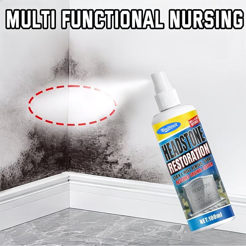 Headstone Restoration & Cleaning Spray, Stone Cleaner Gravestone Cleaning Kit