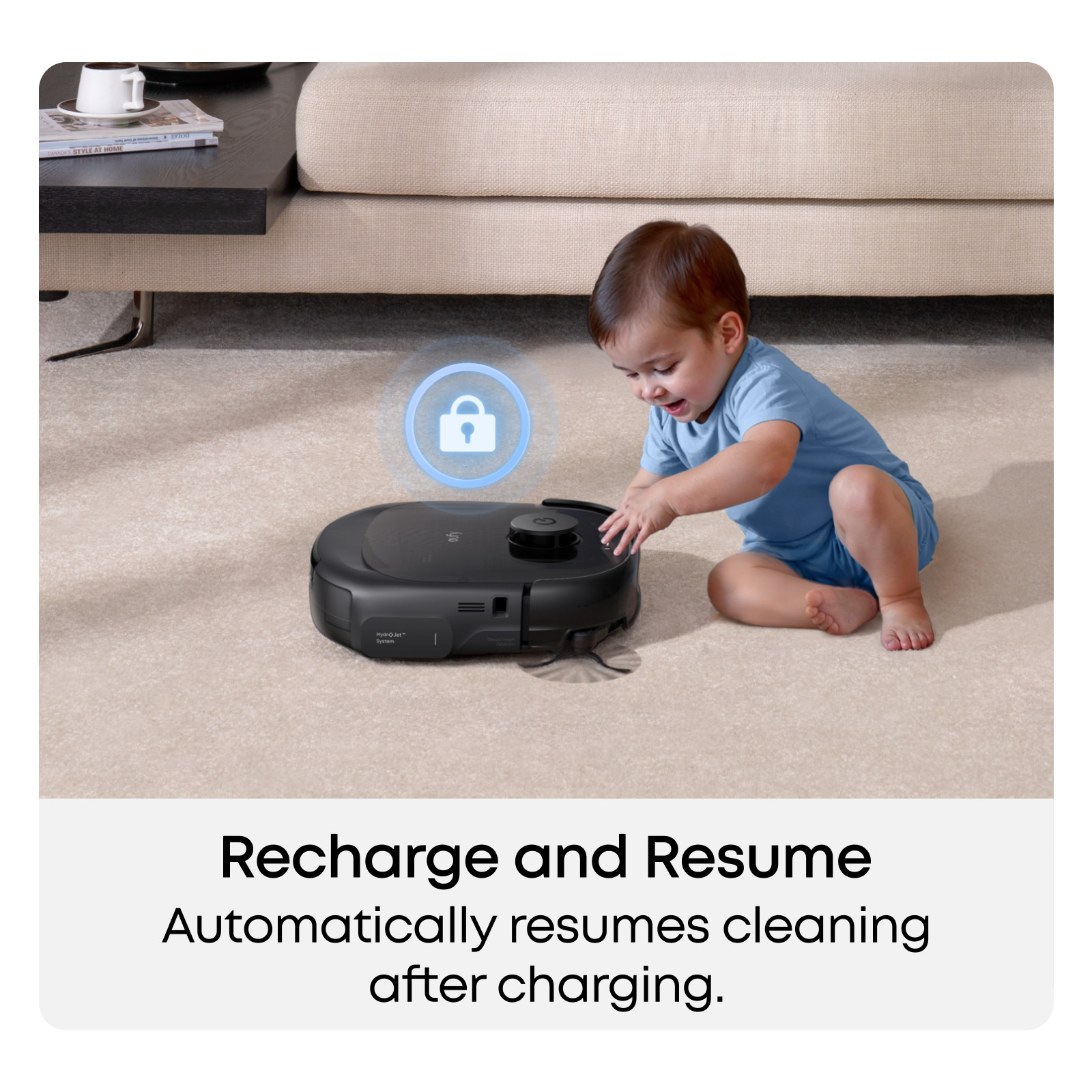 eufy Robot Vacuum and Mop Combo E28, 20,000 Pa Suction- Certified Refurbished