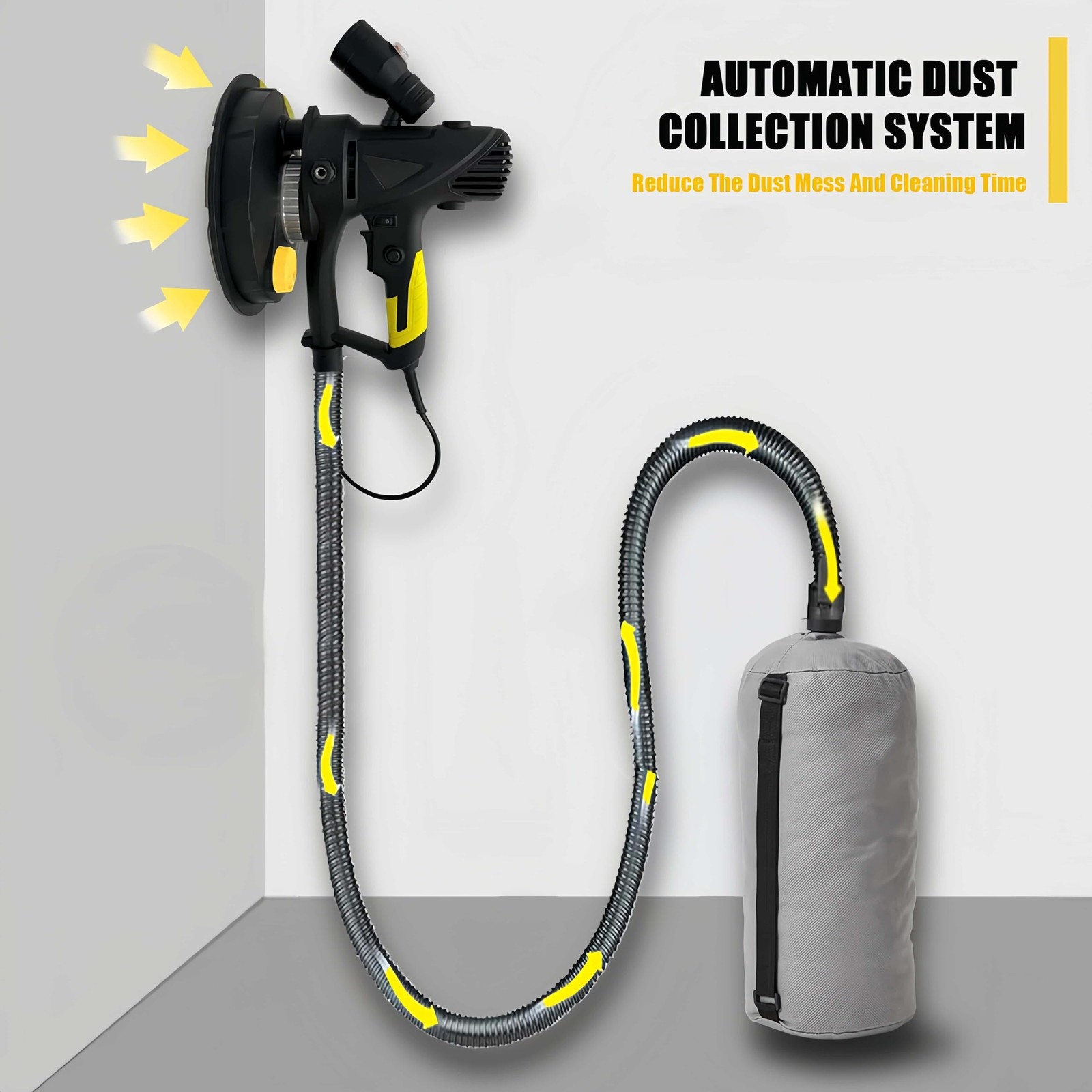Electric Drywall Sander Dust Collection Bag/Dust-Free 1 Count (Pack of 1)