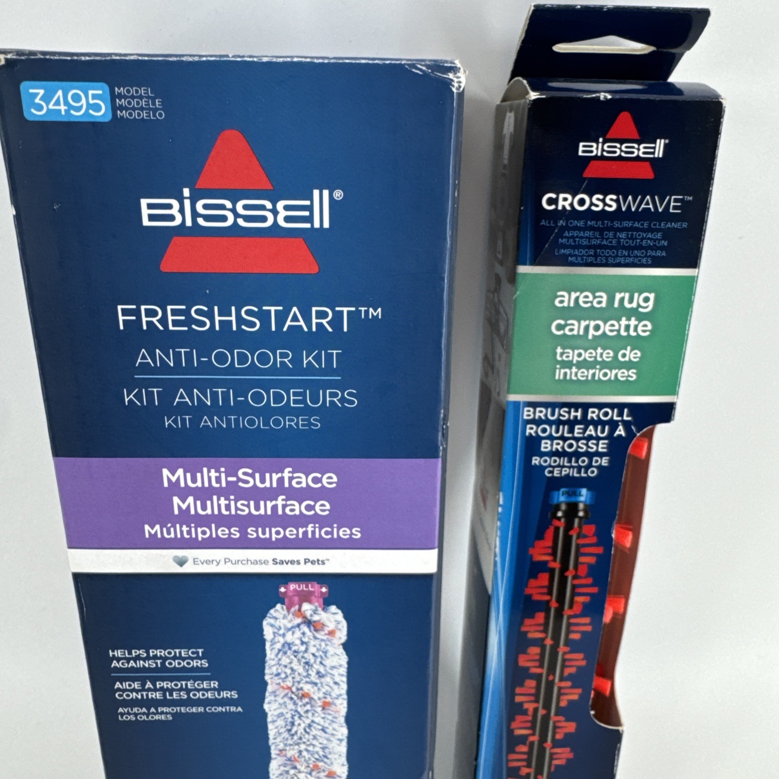 BISSELL Multi Surface Brush Roll Filter Crosswave Vacuum 3495 & Area Rug Brush