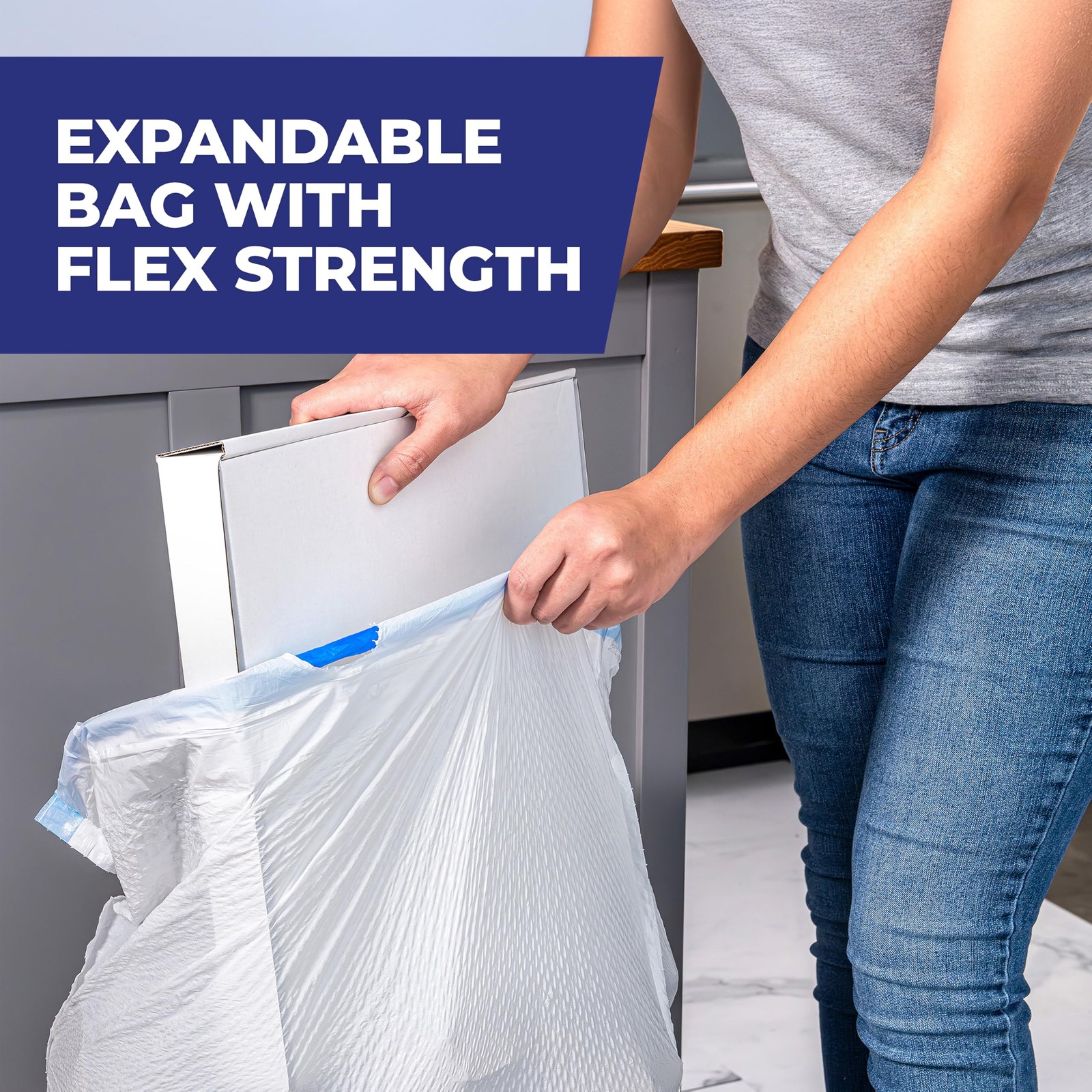 Hefty Ultra Strong 13 Gal Kitchen Trash Bags Lavender Vanilla 80ct FROM USA