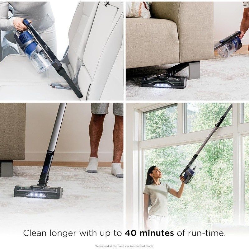 Cordless Vacuum W/ HEPA Filter LED Headlights 40min Runtime Pet Multi-Tool New