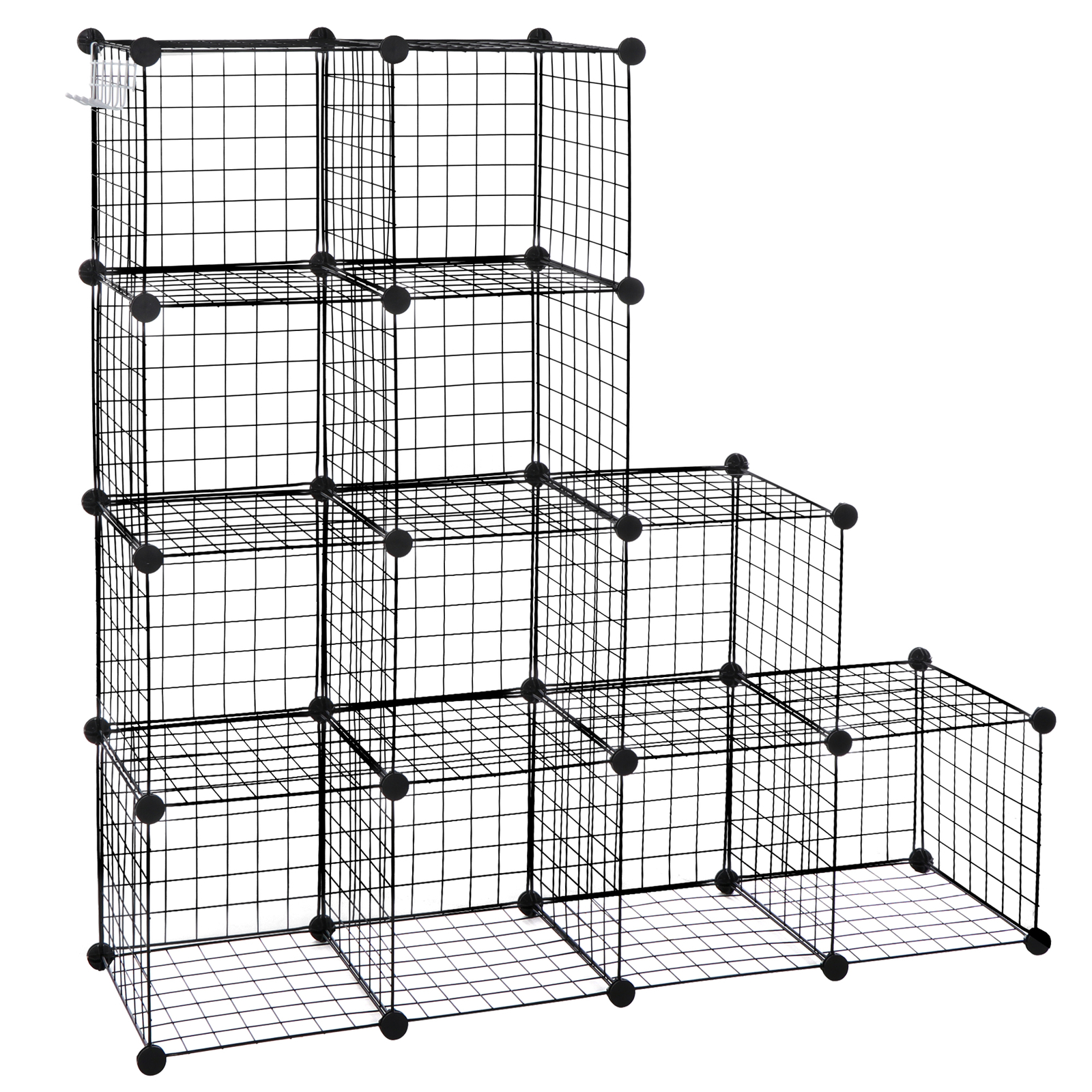 12-Cube Storage Shelf Wire Cube Storage Organizer DIY Closet Cabinet Indoor