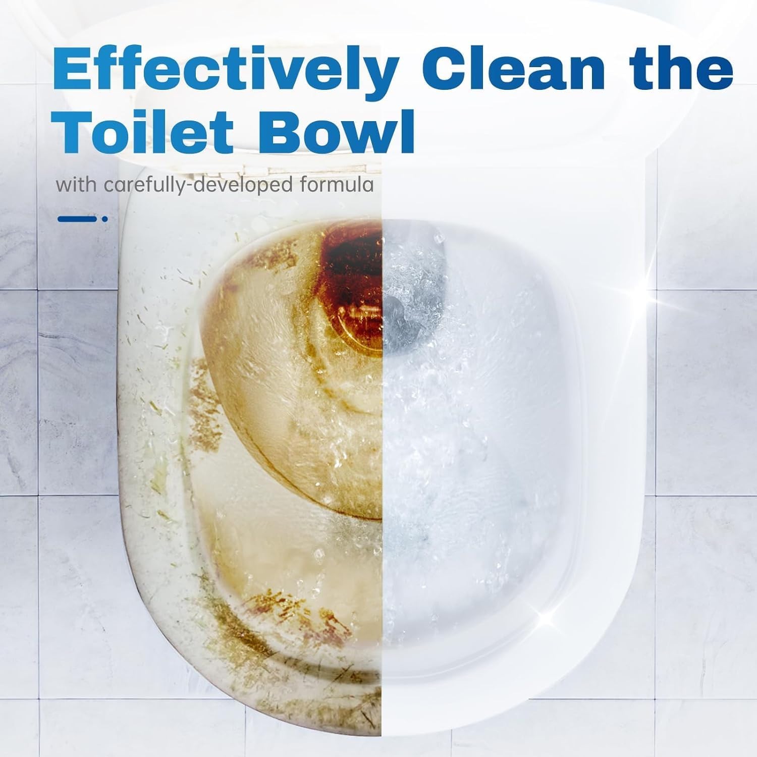 Vacplus Automatic Toilet Bowl Cleaner Tablets Toilet Tank Cleaner (Scent & Size)