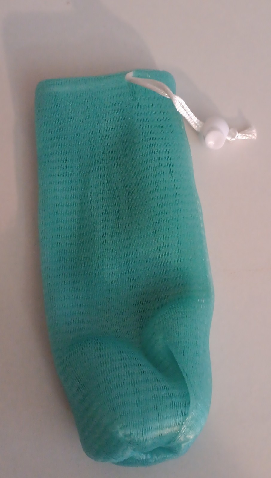 Green Mesh Rectangular Drawstring Storage Bag, 15cm Height, Less Than 5x6in