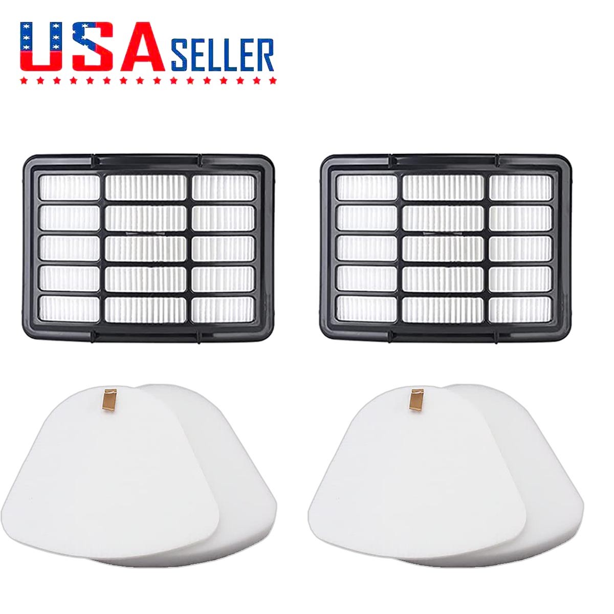 Replace Filters for Shark NV360 NV370 NV380 NV391 Vacuum, Parts XFF350 XHF350