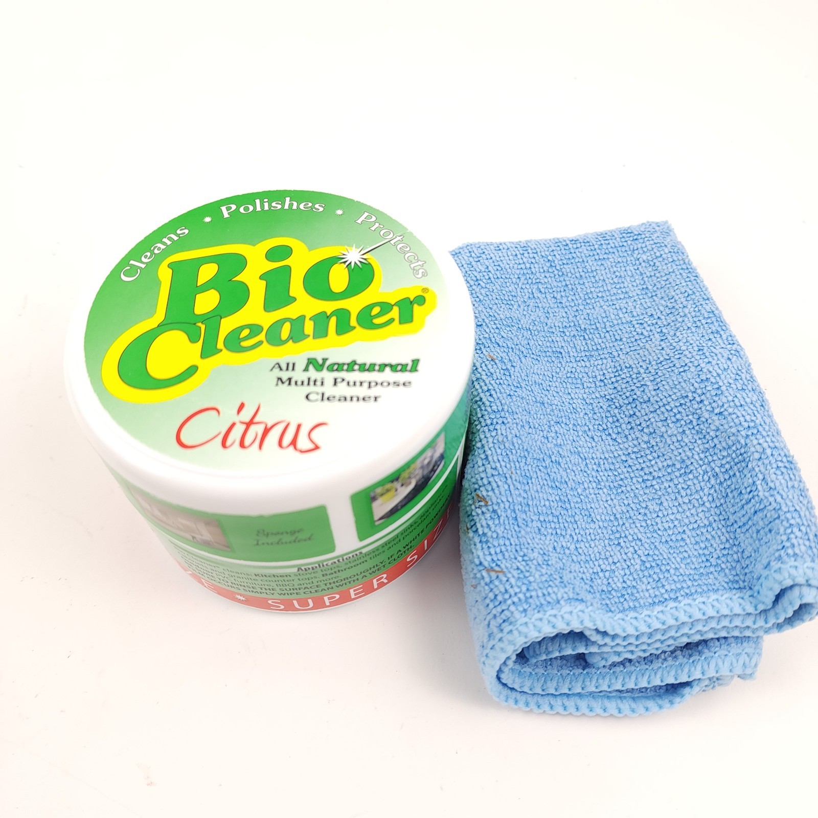 Bio Cleaner 17.5oz Cleaning Clay w/ Towel and Sponges Citrus