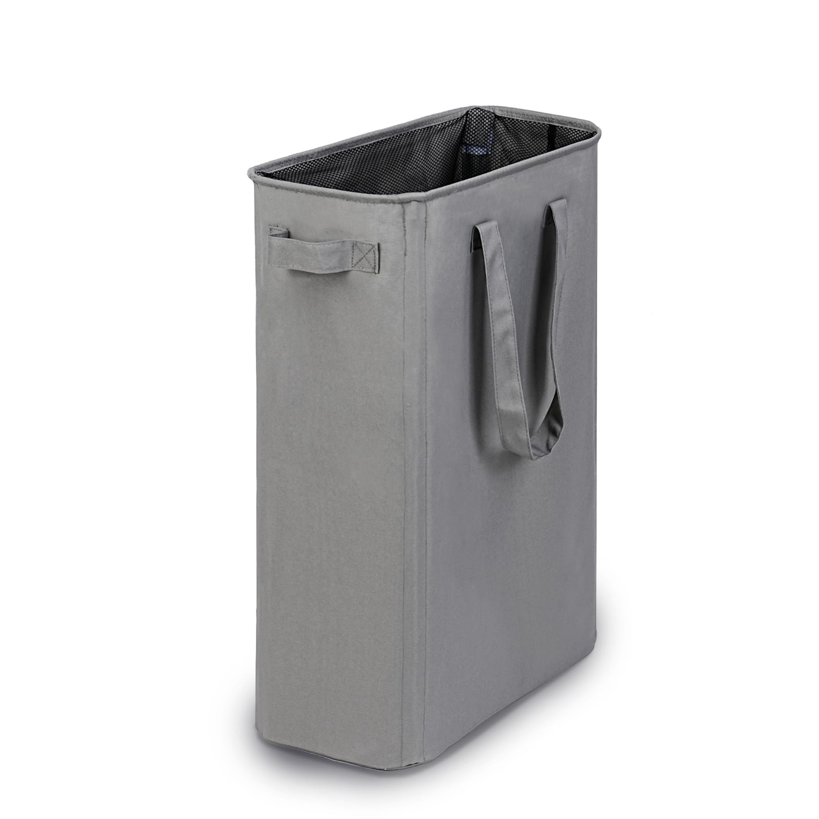 efluky Slim Laundry Basket, Narrow Hamper with 48L without Lid, Grey